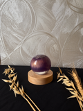 Lampe LED violette pailletée